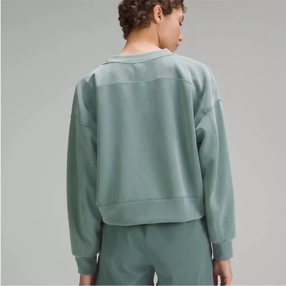 Lululemon Perfectly Oversized Crop Crew Softstreme Sweatshirt - Picture 3 of 9